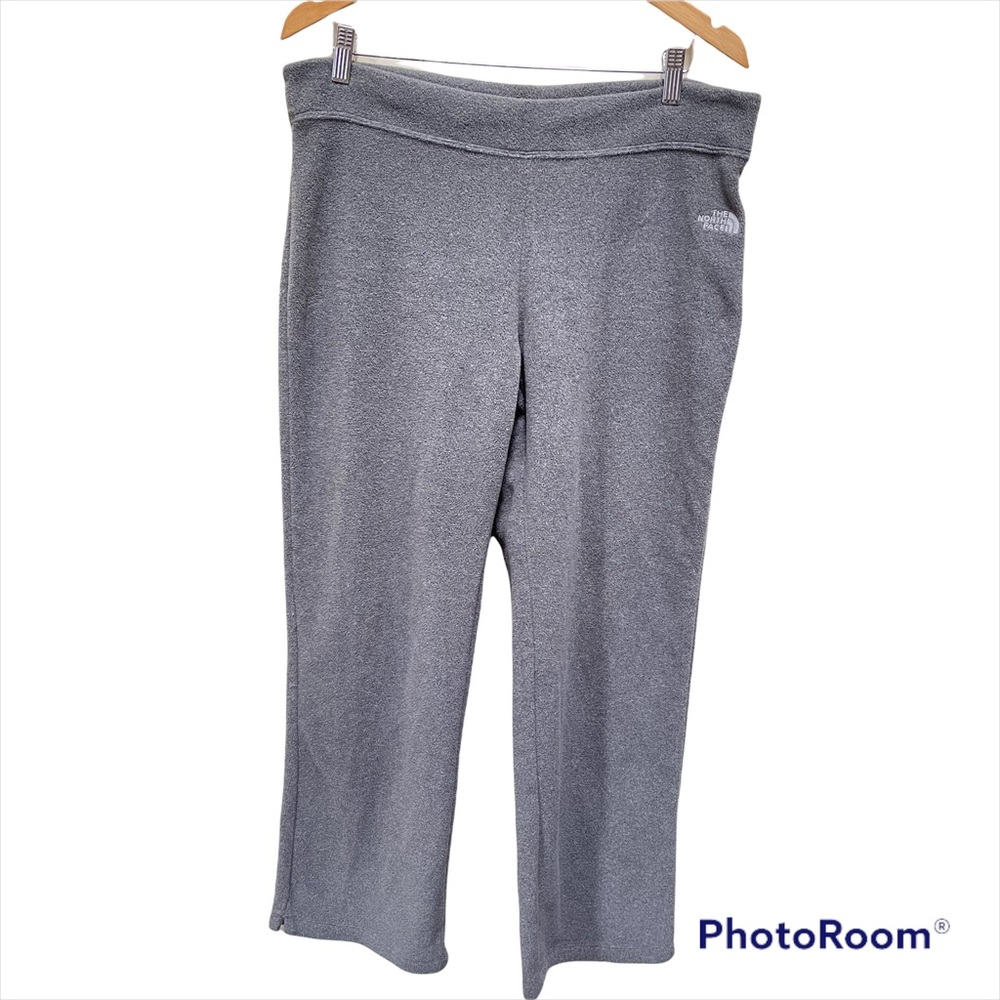 The North Face Sweatpants Polartec Classic in Gray Size L Rear Zip Pocket